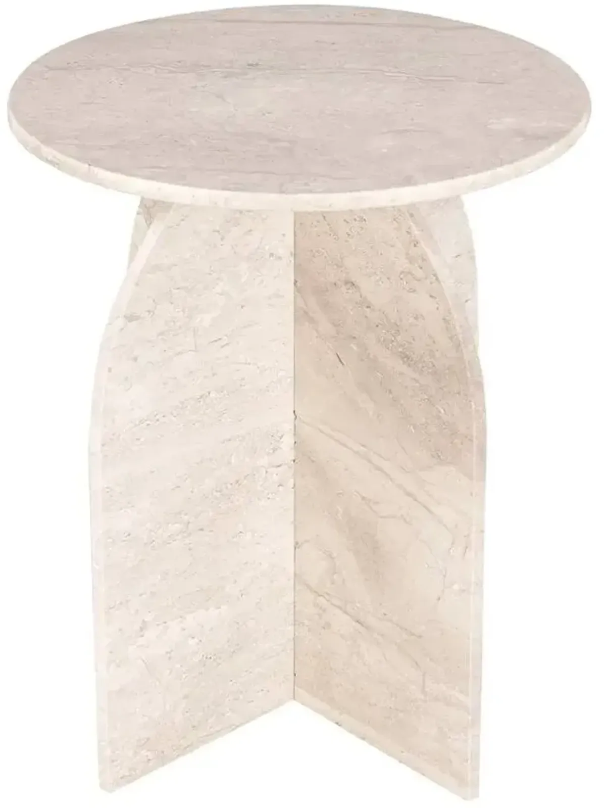 Crestview Collection Florence Cream/Ivory Side Table