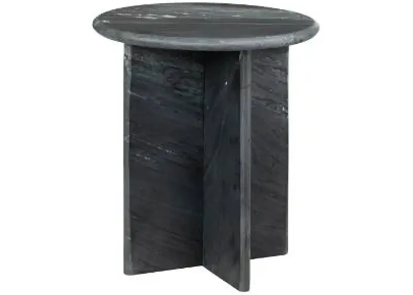 Crestview Collection Noir Black/Dark Gray End Table