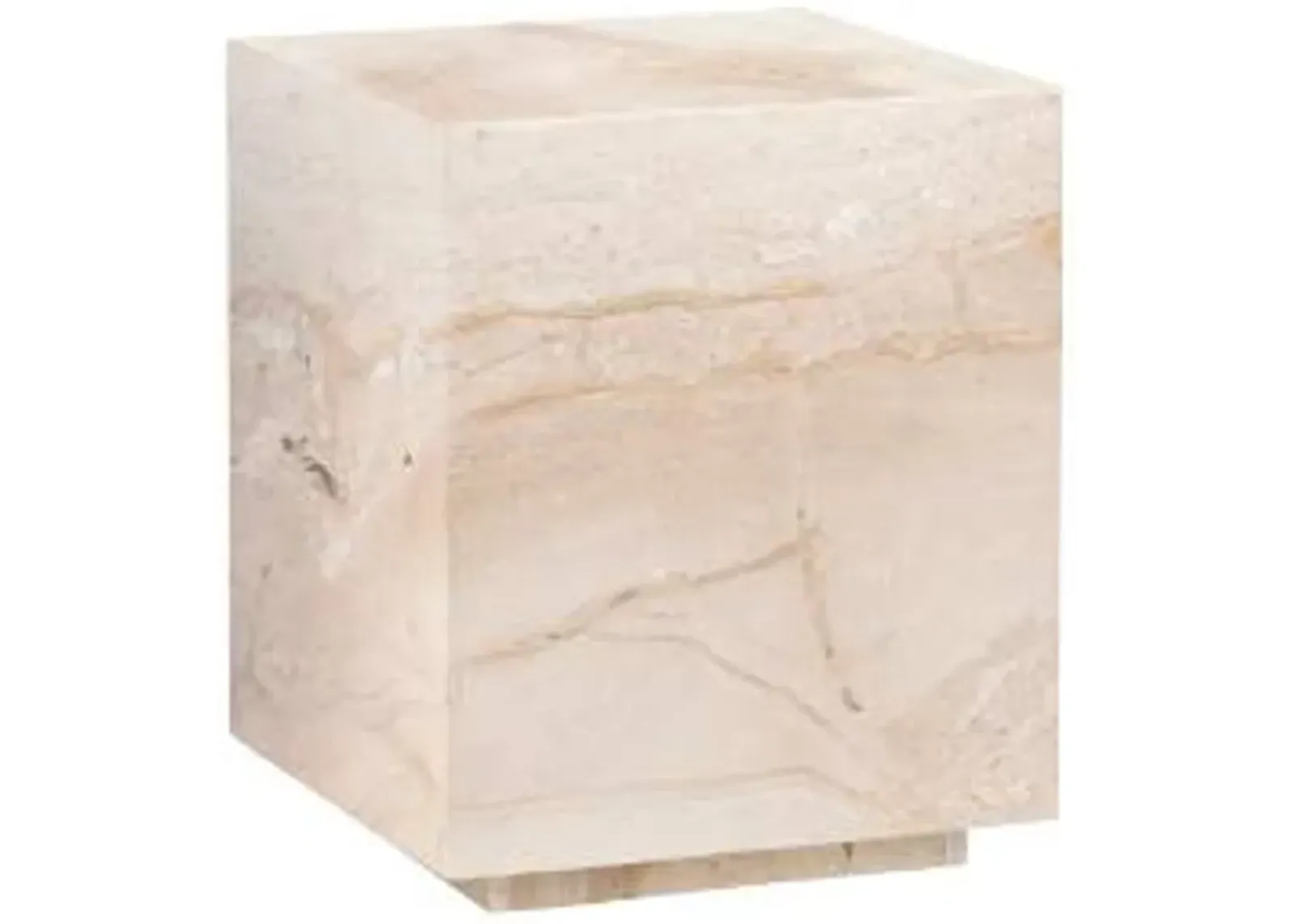 Crestview Collection Florence Cream/Ivory End Table