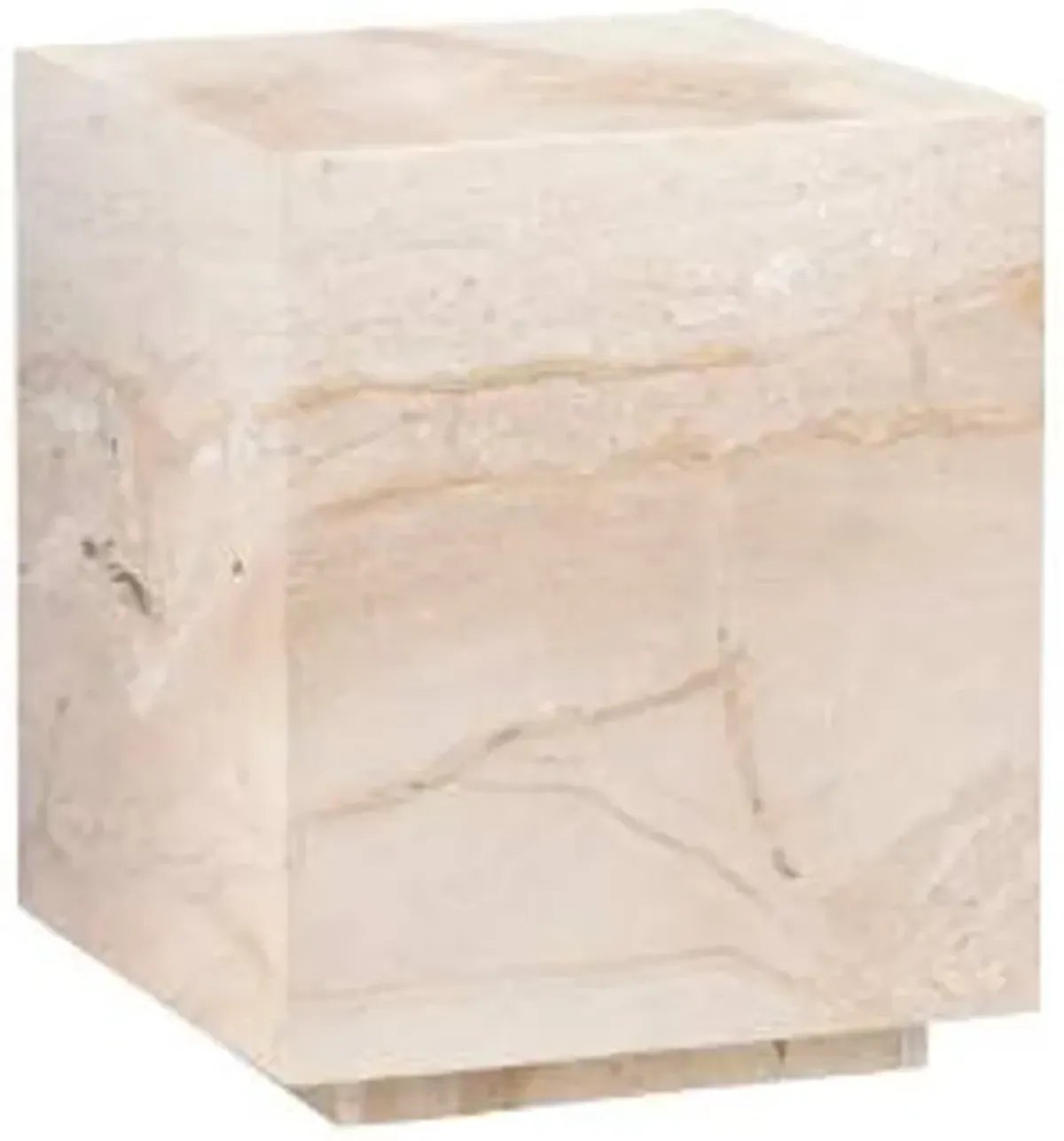 Crestview Collection Florence Cream/Ivory End Table