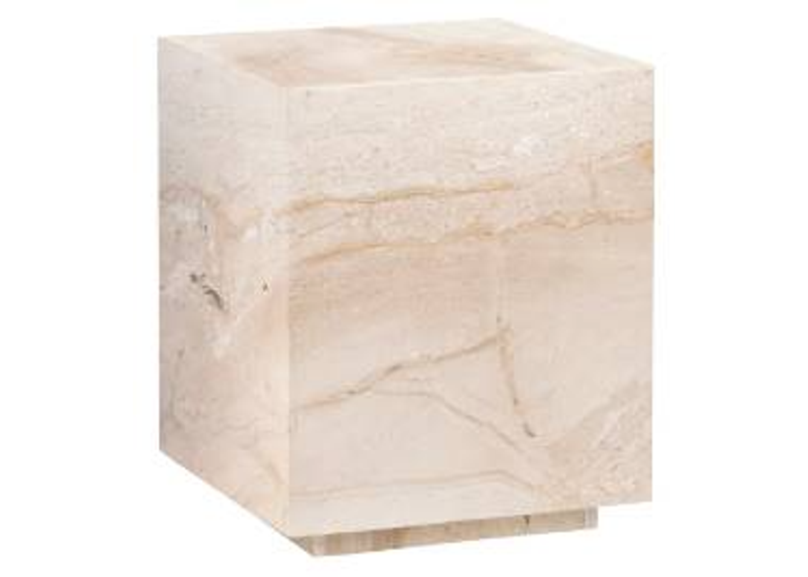 Crestview Collection Florence Cream/Ivory End Table