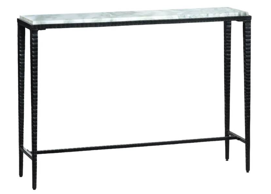 Crestview Collection Alayna Gray Console Table with Black Base