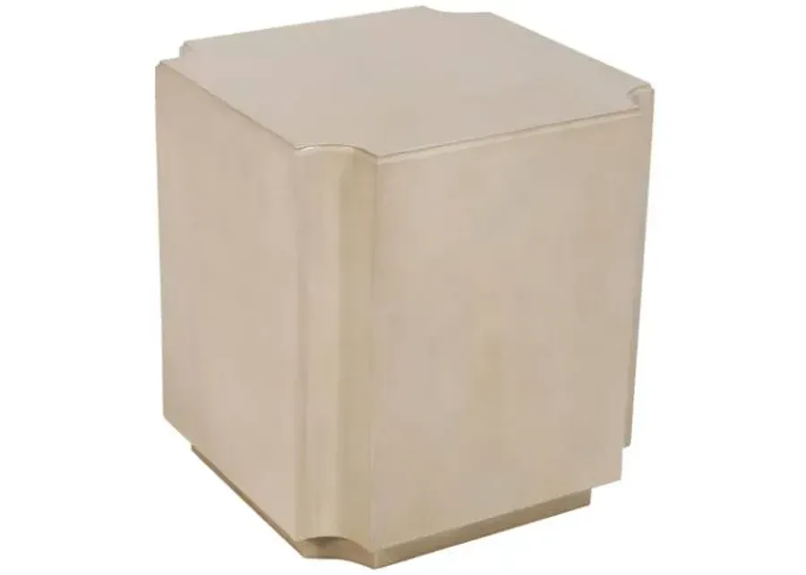 Crestview Collection Capital White End Table