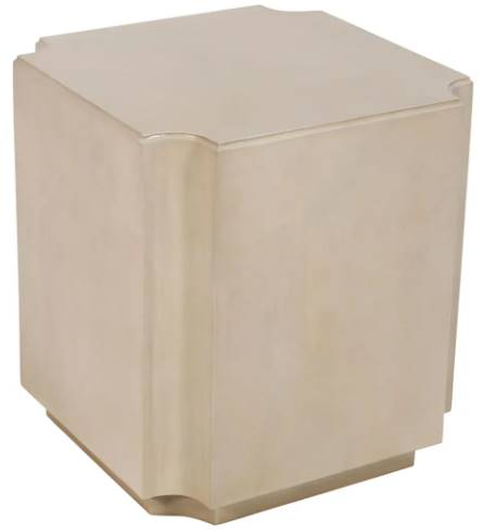 Crestview Collection Capital White End Table