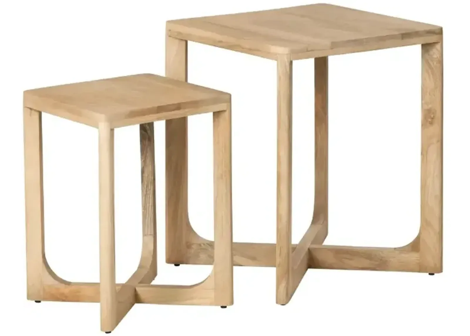 Crestview Collection Braden 2-Piece Natural Accent Table Set