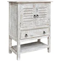 Crestview Collection Bengal Manor White Wash Accent Chest