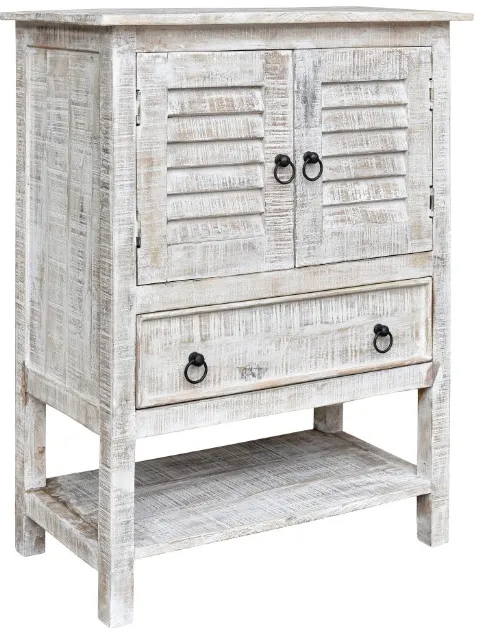 Crestview Collection Bengal Manor White Wash Accent Chest