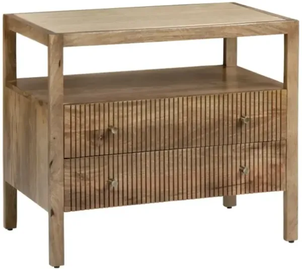 Crestview Collection Mason Brown Bedside Table