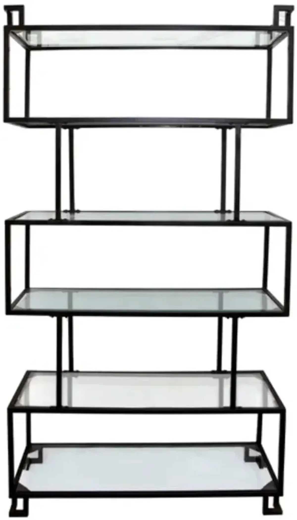 Crestview Collection Belvedere Black Etagere