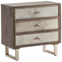 Crestview Collection Theodore Grey Cowhide Chest