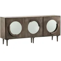 Crestview Collection Hillcrest Taupe Mango Wood Sideboard