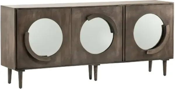 Crestview Collection Hillcrest Taupe Mango Wood Sideboard