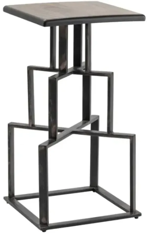 Crestview Collection Brandon Black Barstool