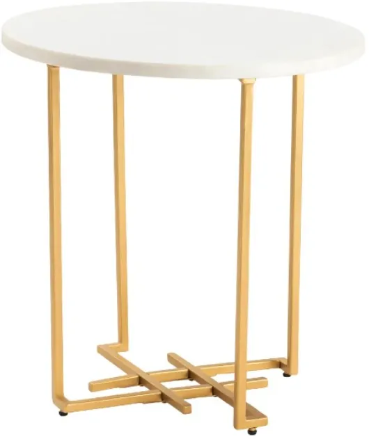 Crestview Collection Pembroke Gold End Table