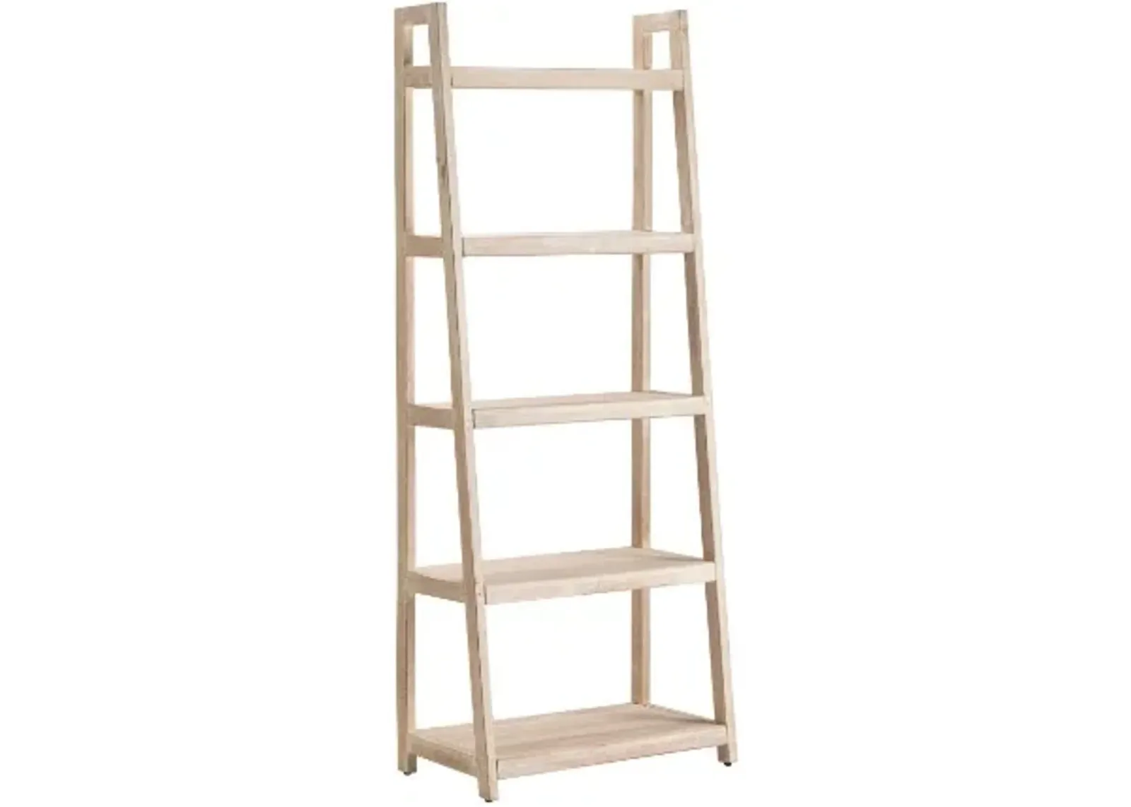 Crestview Collection Bengal Manor White Wash Angled Etagere