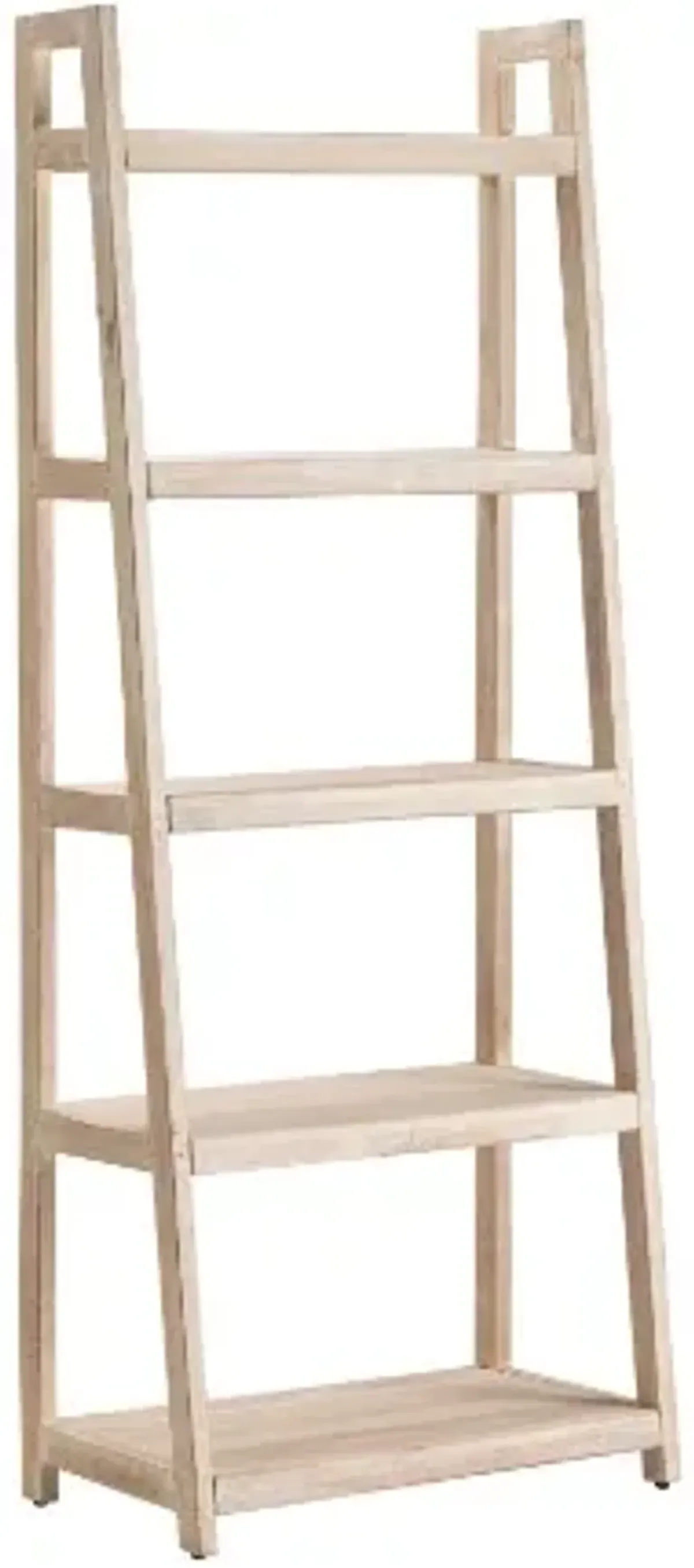 Crestview Collection Bengal Manor White Wash Angled Etagere