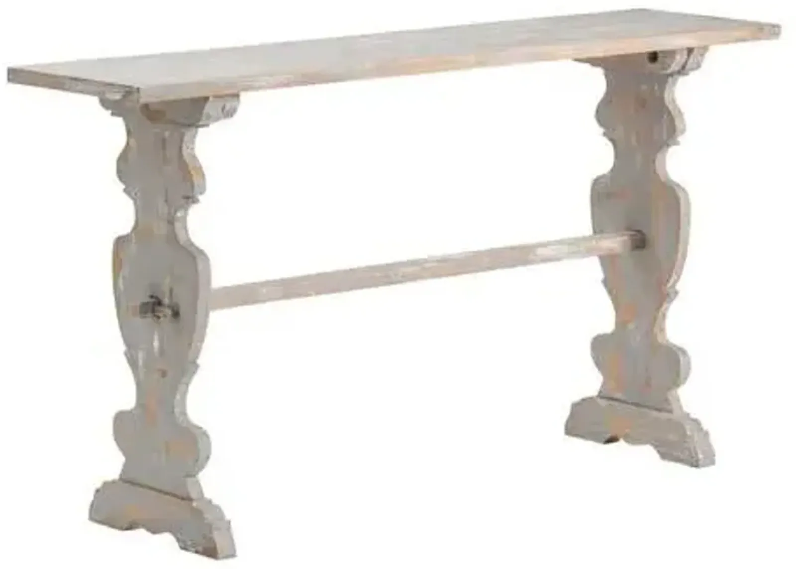 Crestview Collection Bengal Manor Brunswick Blue/Tan Console Table