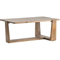Crestview Collection Bengal Manor Brown Tri-Leg Cocktail Table