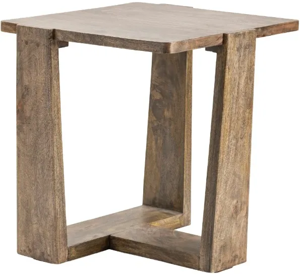 Crestview Collection Bengal Manor Brown Tri-Leg End Table