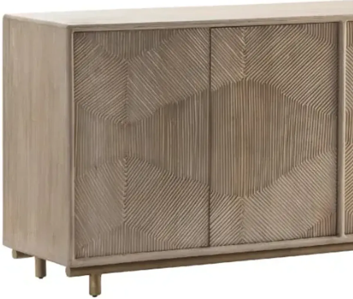 Crestview Collection Bengal Manor White Wash Sideboard