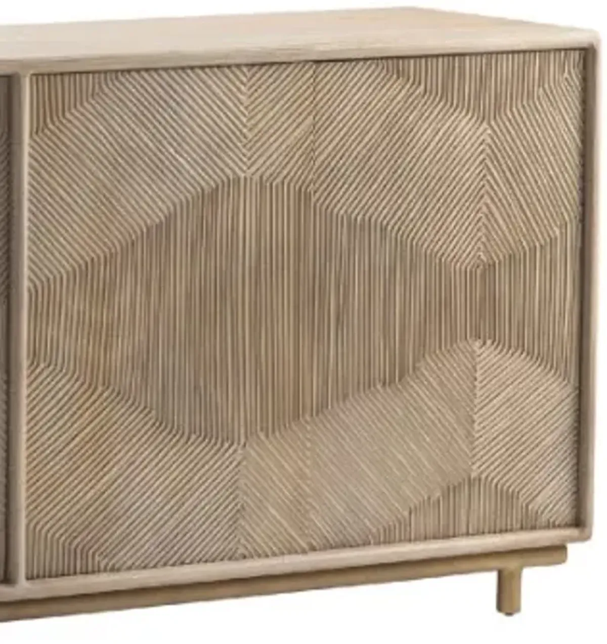 Crestview Collection Bengal Manor White Wash Sideboard