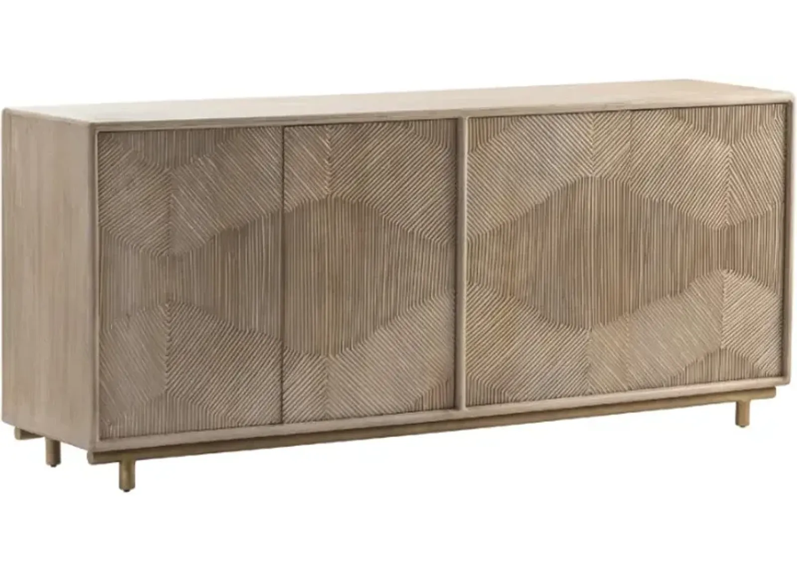 Crestview Collection Bengal Manor White Wash Sideboard