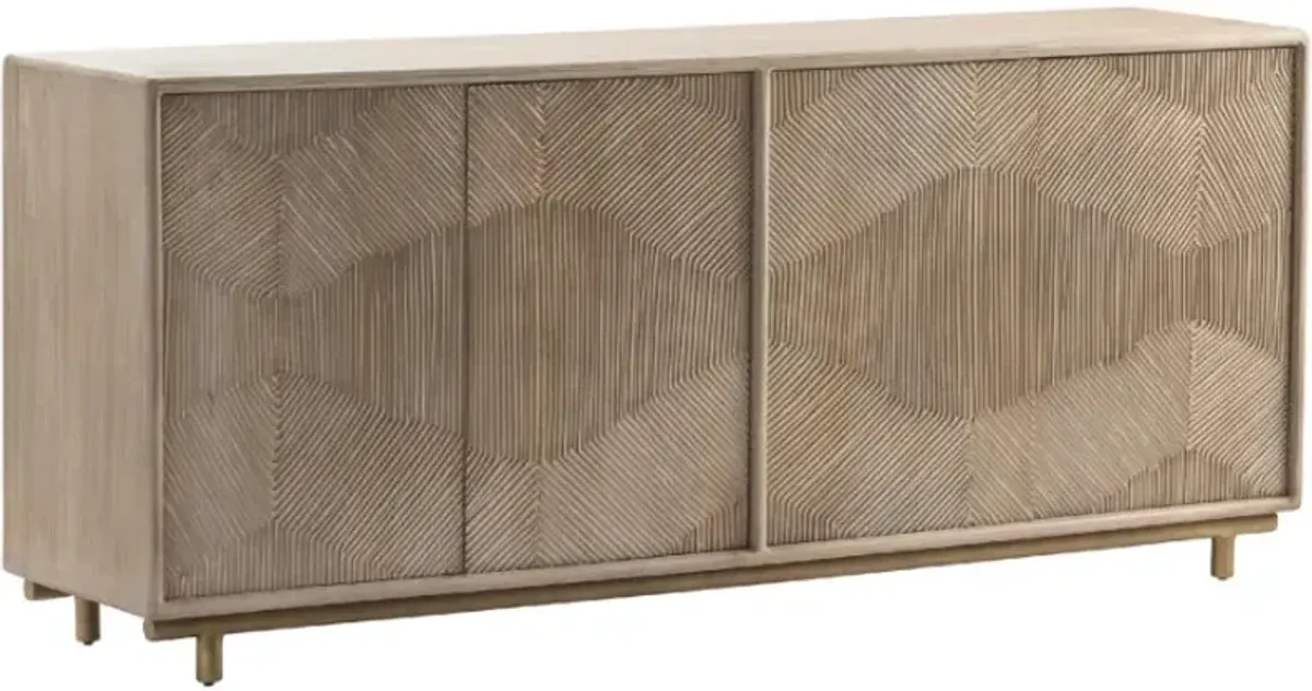 Crestview Collection Bengal Manor White Wash Sideboard