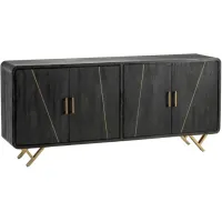 Crestview Collection Mosley Black Sideboard