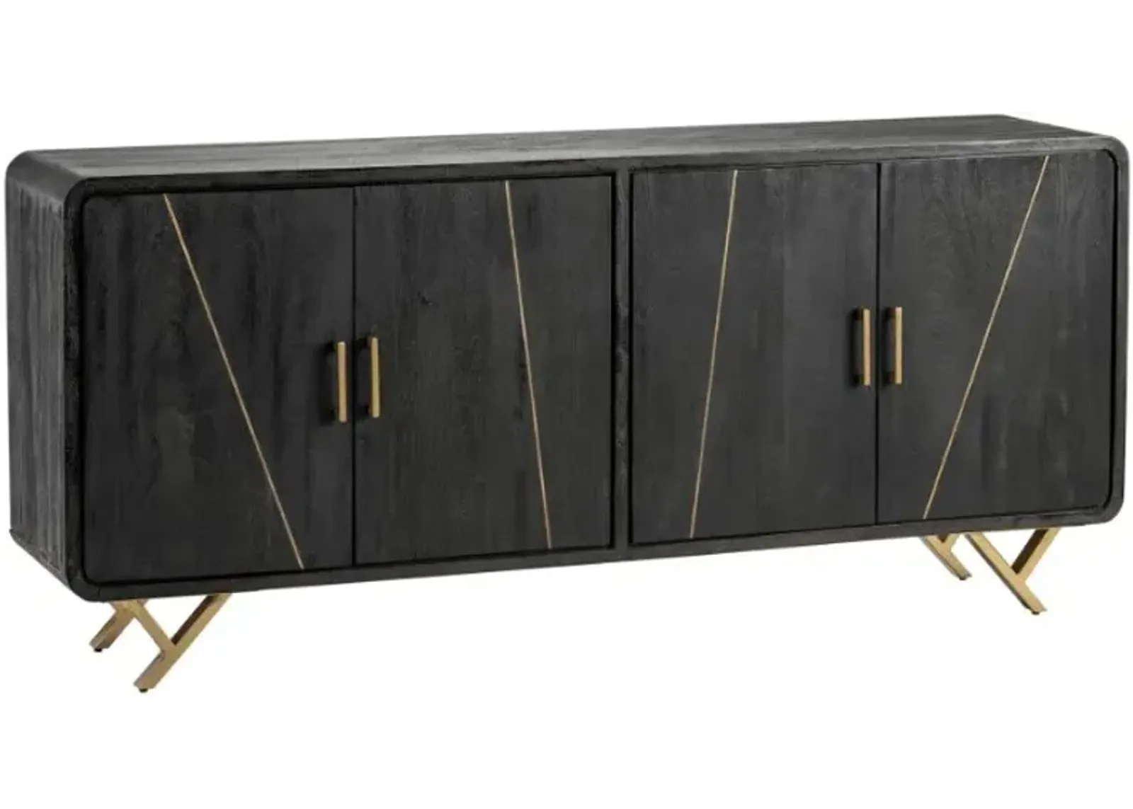 Crestview Collection Mosley Black Sideboard