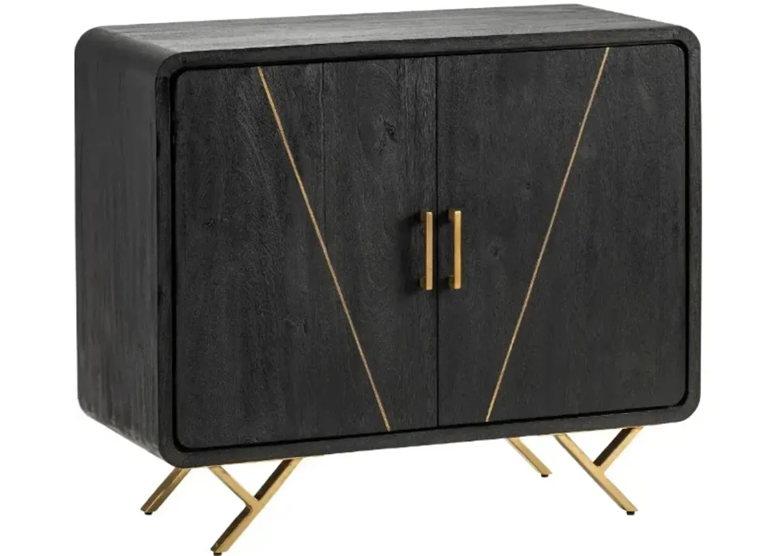 Crestview Collection Mosley Black Cabinet