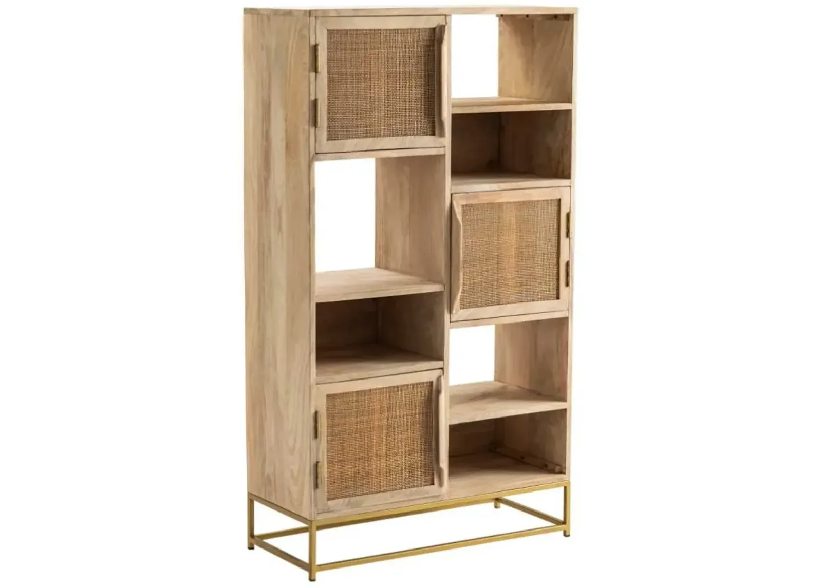 Crestview Collection Biscayne Brown Bookcase