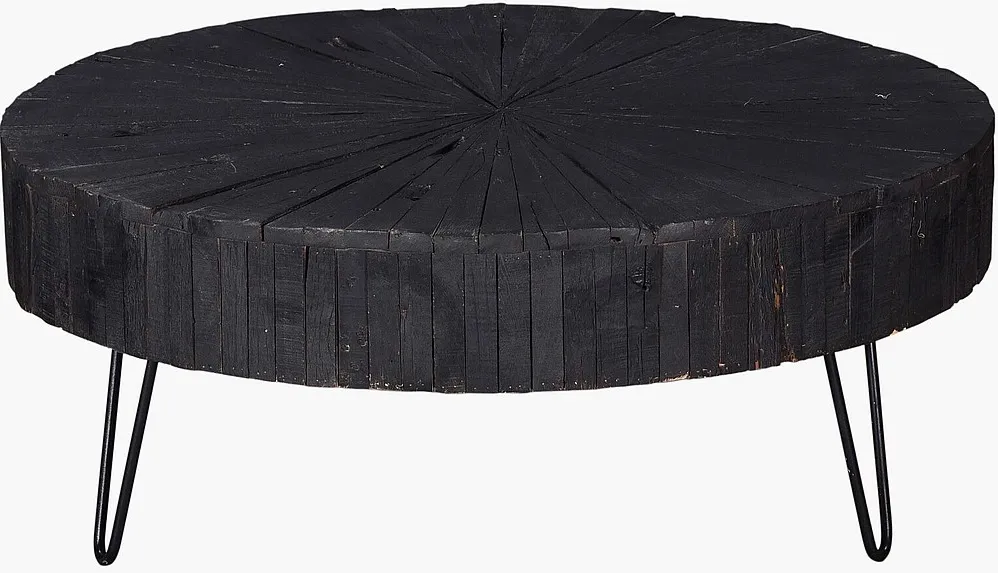 Crestview Collection Drummond Black Cocktail Table