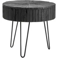 Crestview Collection Drummond Black End Table