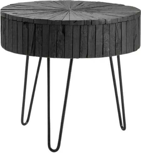 Crestview Collection Drummond Black End Table