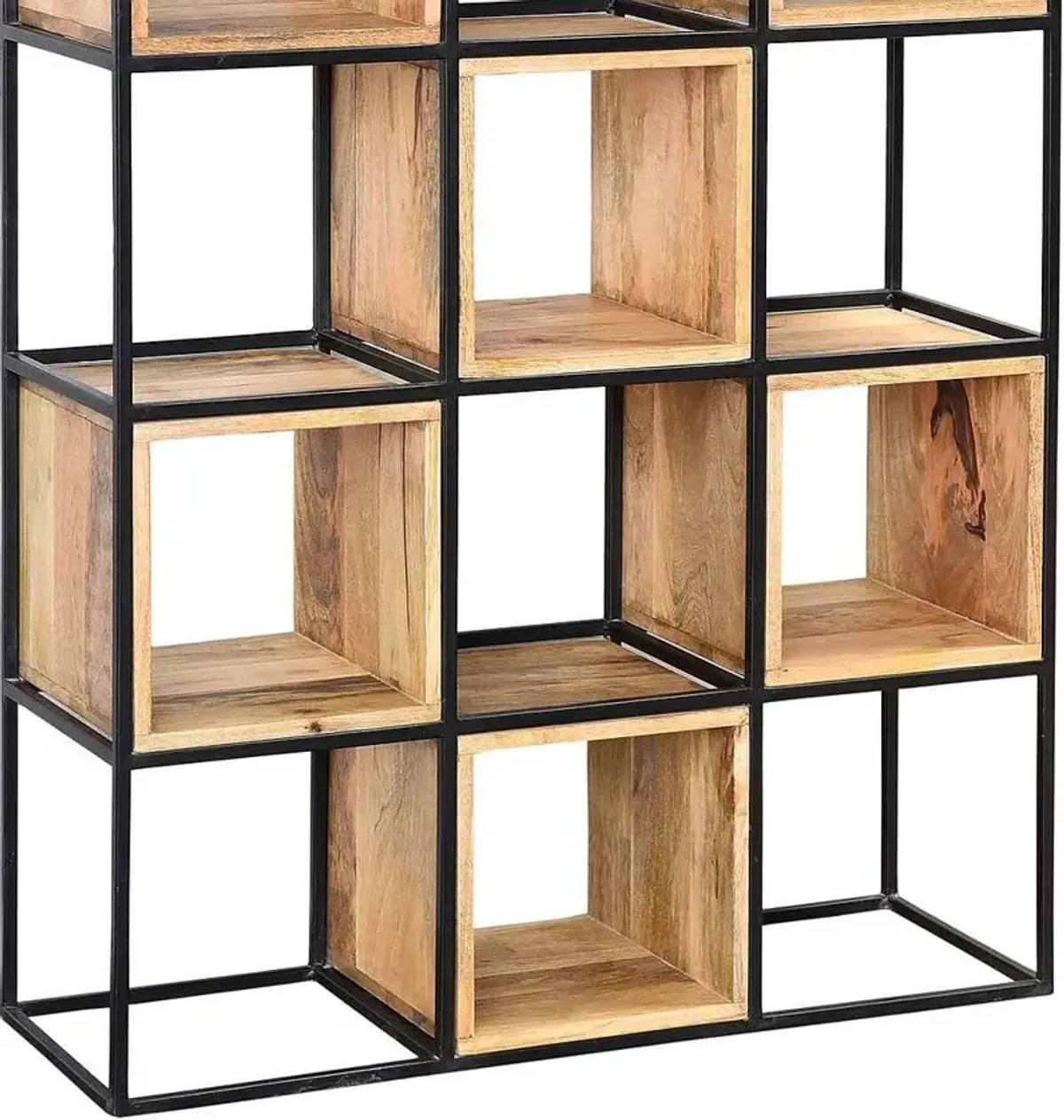 Crestview Collection Owen Brown & Black Etagere