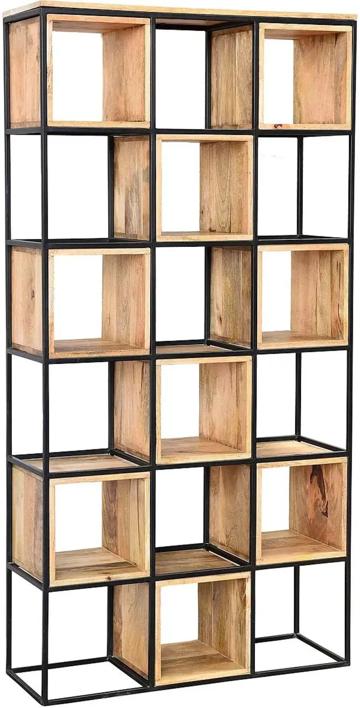 Crestview Collection Owen Brown & Black Etagere