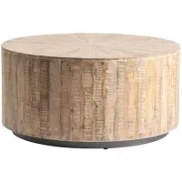 Crestview Collection Bengal Manor Natural Cocktail Table with Gray Base