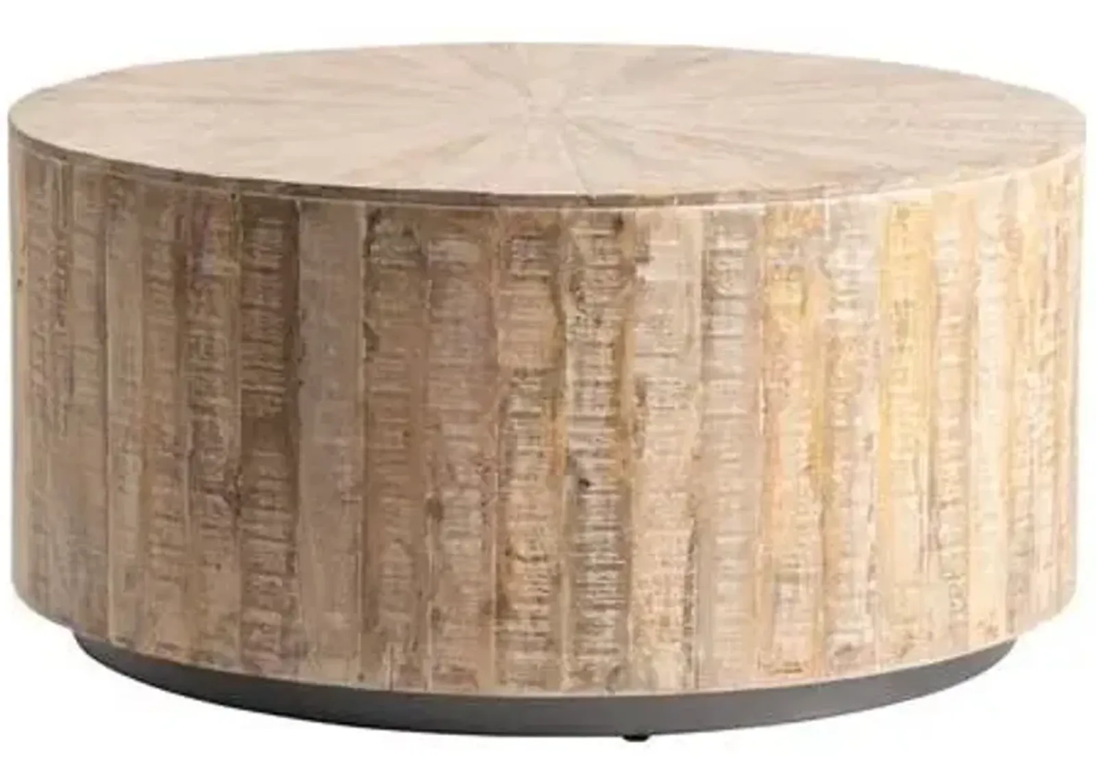 Crestview Collection Bengal Manor Natural Cocktail Table with Gray Base