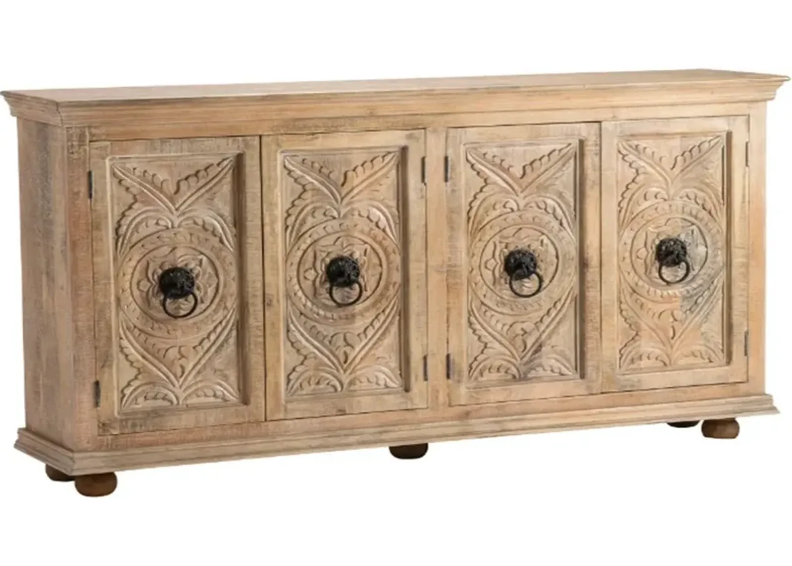 Crestview Collection Nottingham Whitewashed Sideboard