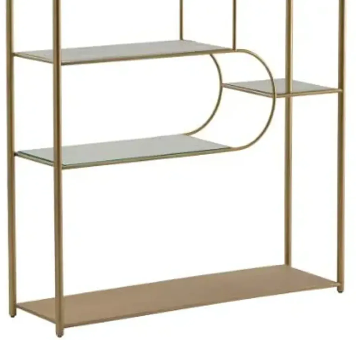 Crestview Collection Gold Etagere