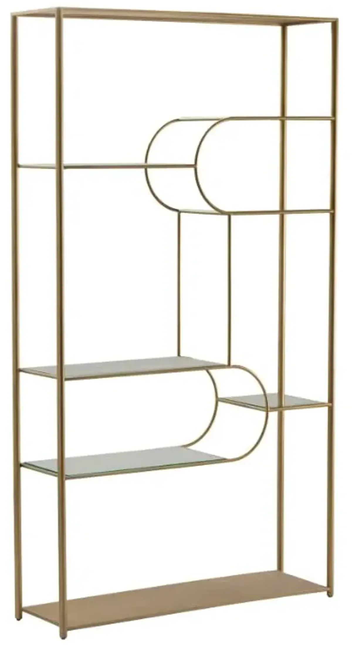 Crestview Collection Gold Etagere