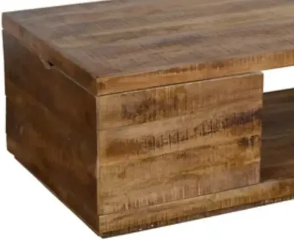 Crestview Collection Crosby Brown Cocktail Table