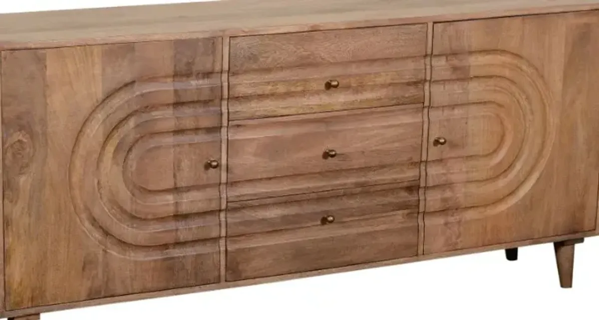 Crestview Collection Talladega Brown Sideboard