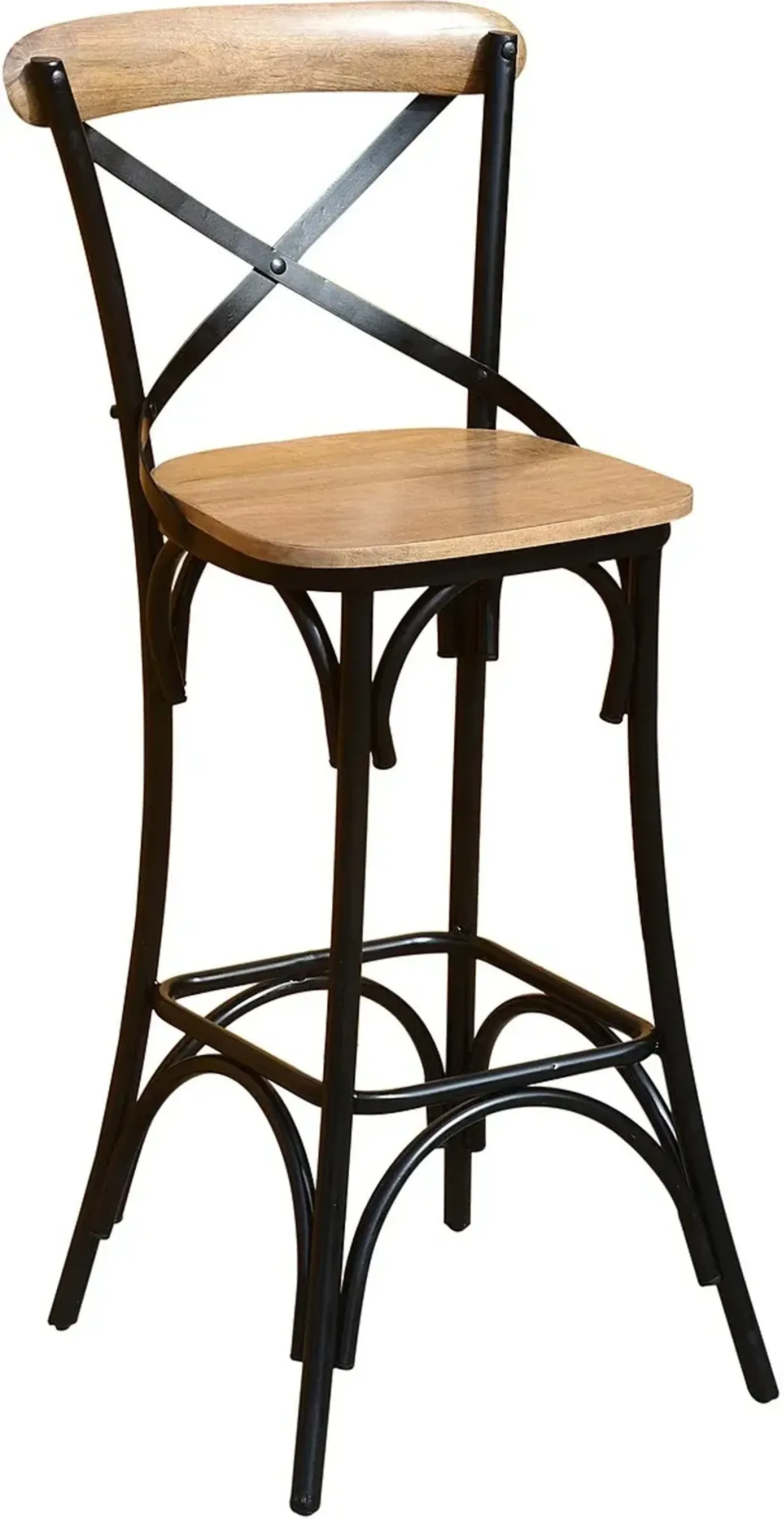 Crestview Collection Cedar Creek Brown & Black Bar Stool