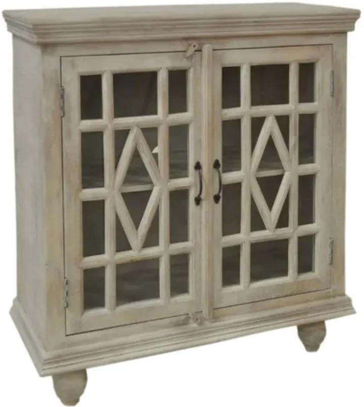 Crestview Collection Southbrook White Wash Cabinet