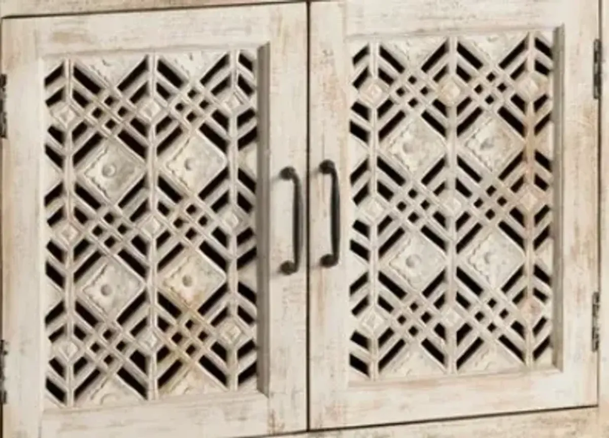 Crestview Collection Amelia Beige Cabinet
