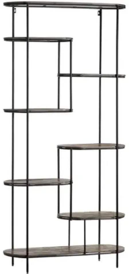 Crestview Collection Black/Gray Etagere