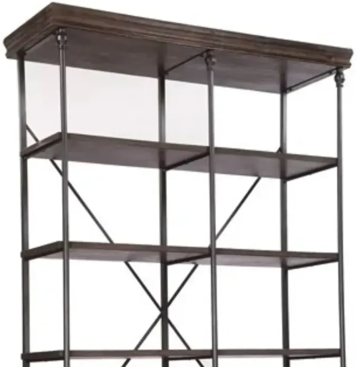 Crestview Collection Covington Black/Dark Brown Etagere