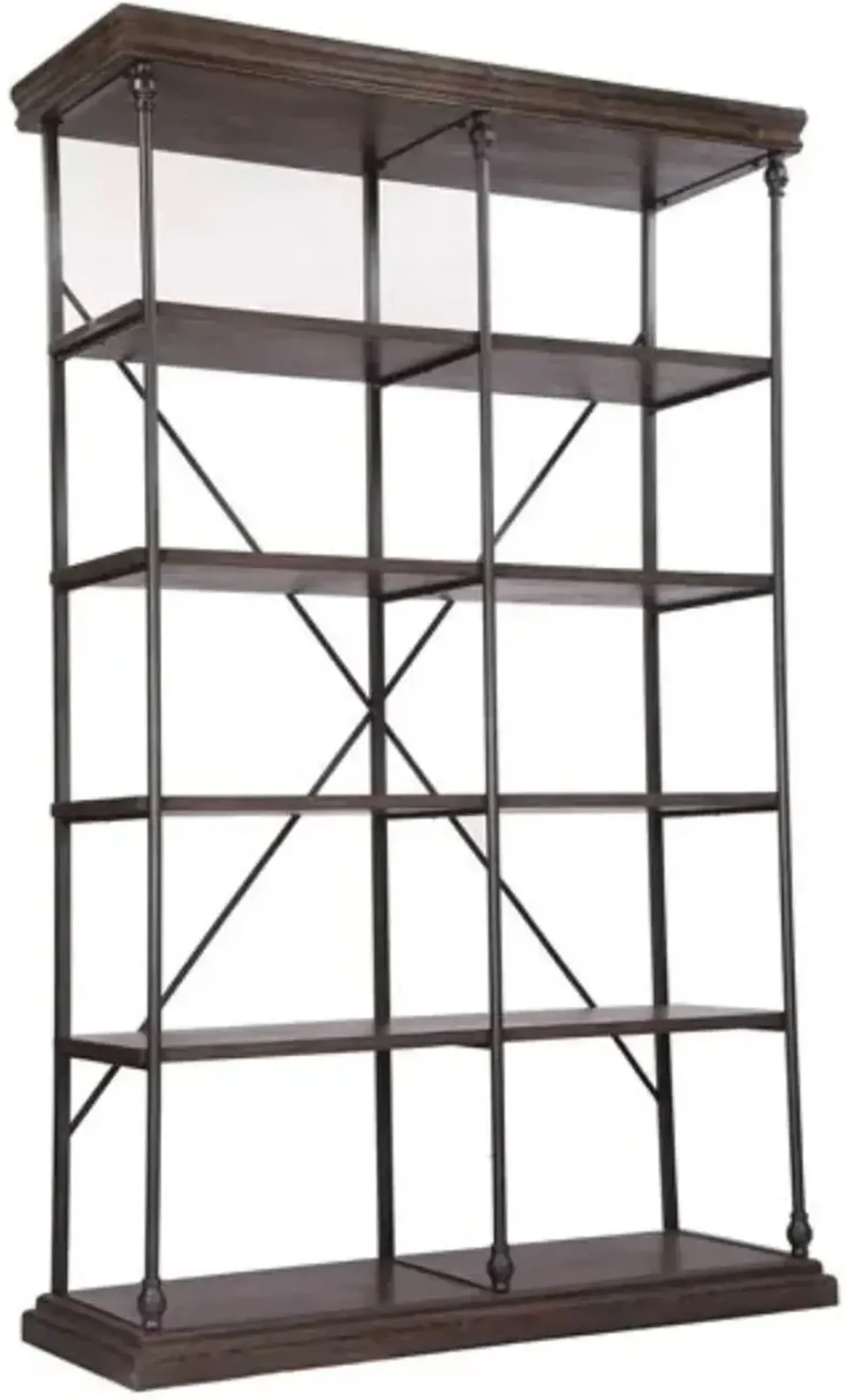 Crestview Collection Covington Black/Dark Brown Etagere