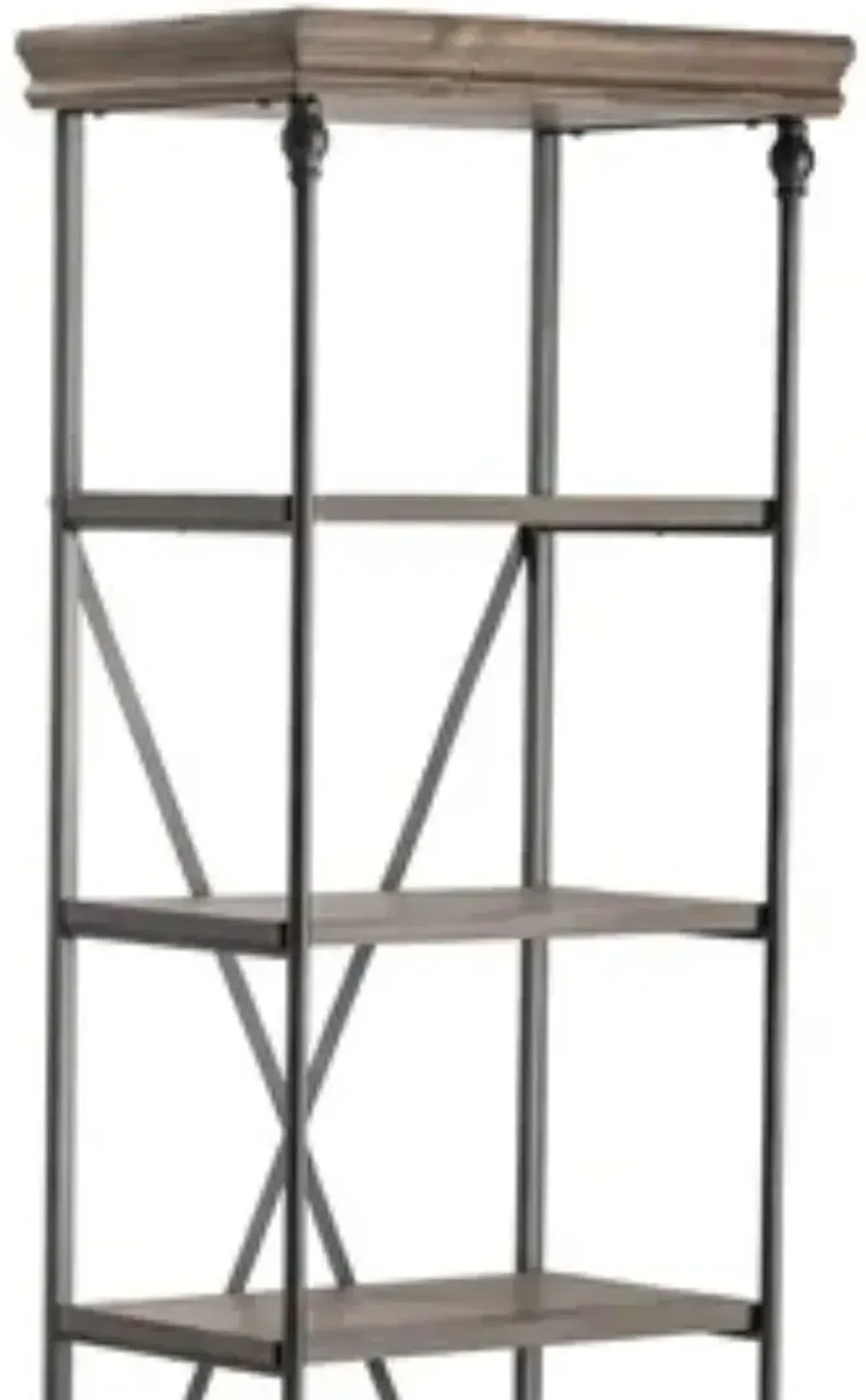 Crestview Collection Covington Black/Dark Brown Etagere